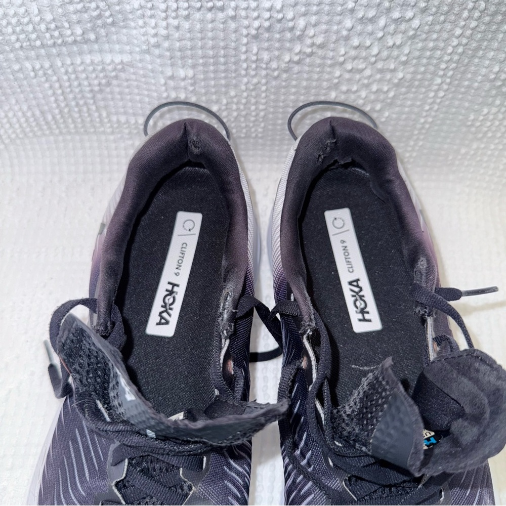 Hoka Rincon 3 Running Shoes Black White Lightweight Men’s 10.5 B - Picture 5 of 10